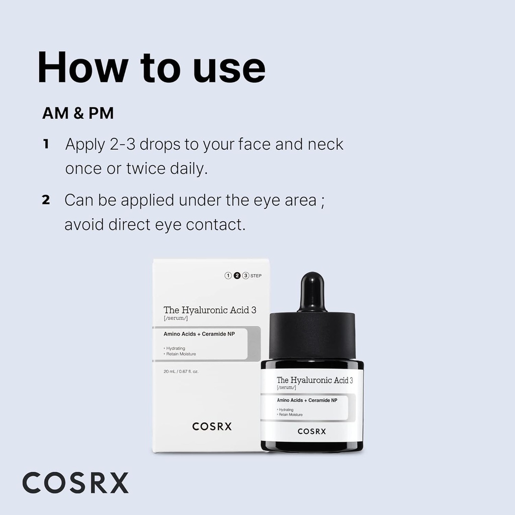 COSRX/ Pure Sodium Hyaluronic Acid 3% Serum: