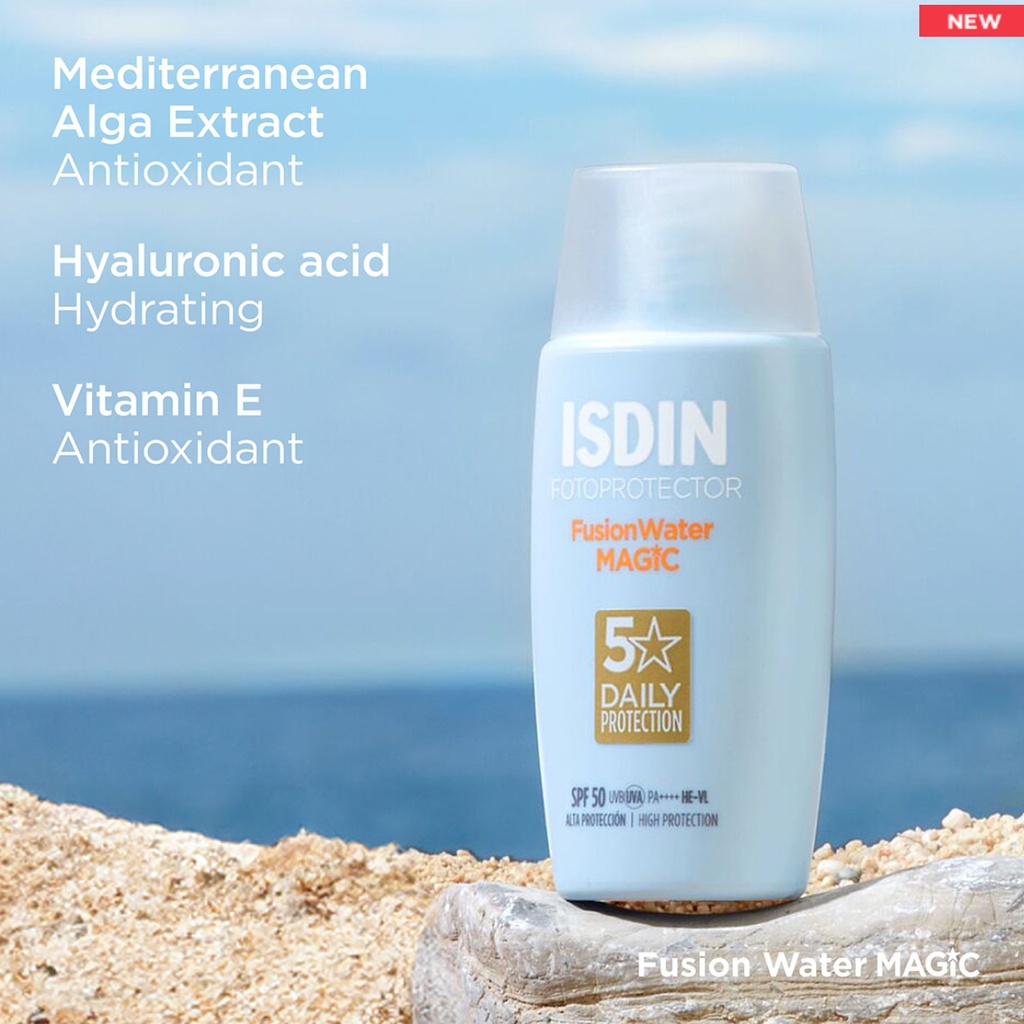 ISDIN/ Fusion Water MAGIC SPF 50: واقي شمس ايزدن المائي