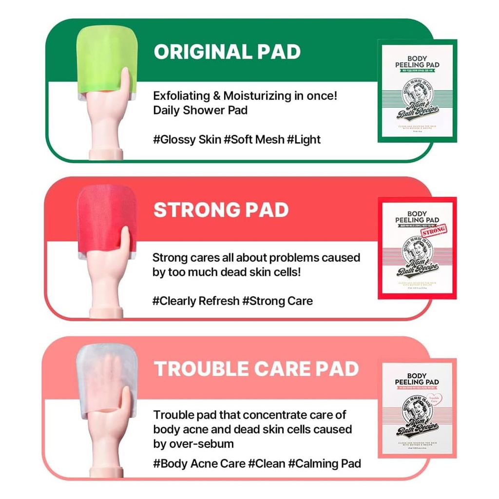 Mom’s Bath Recipe Body Peeling Pad: