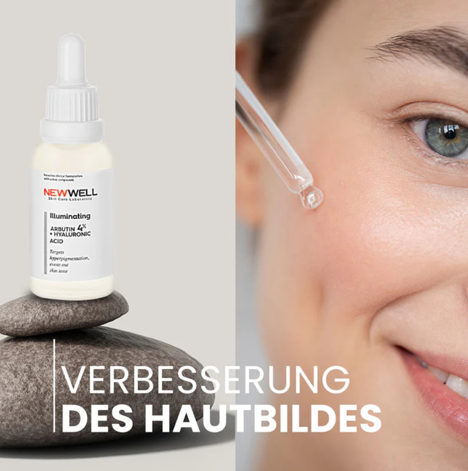 NEWELL/ Arbutin+Hyaluronic Acid Serum 30ml: نيو ويل سيروم الفا اربوتين وحمض الهاليرونك لتفتيح وترطيب البشرة