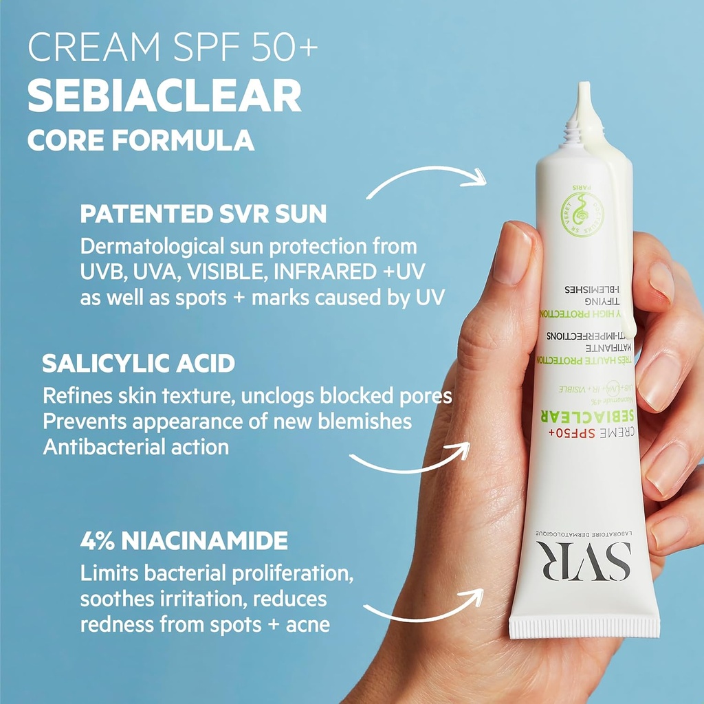 SVR/ SEBIACLEAR SPF50+ Sun Cream: