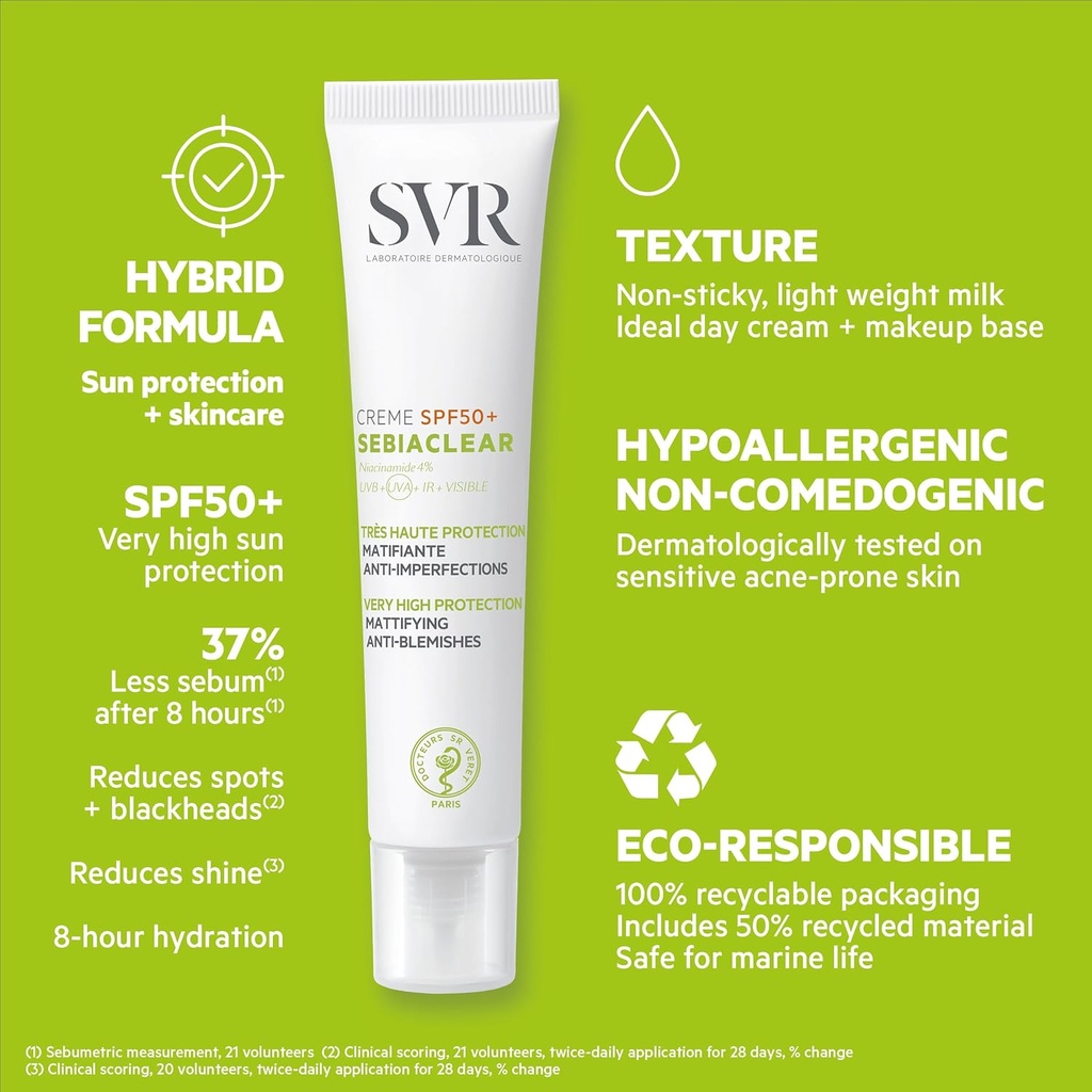 SVR/ SEBIACLEAR SPF50+ Sun Cream: