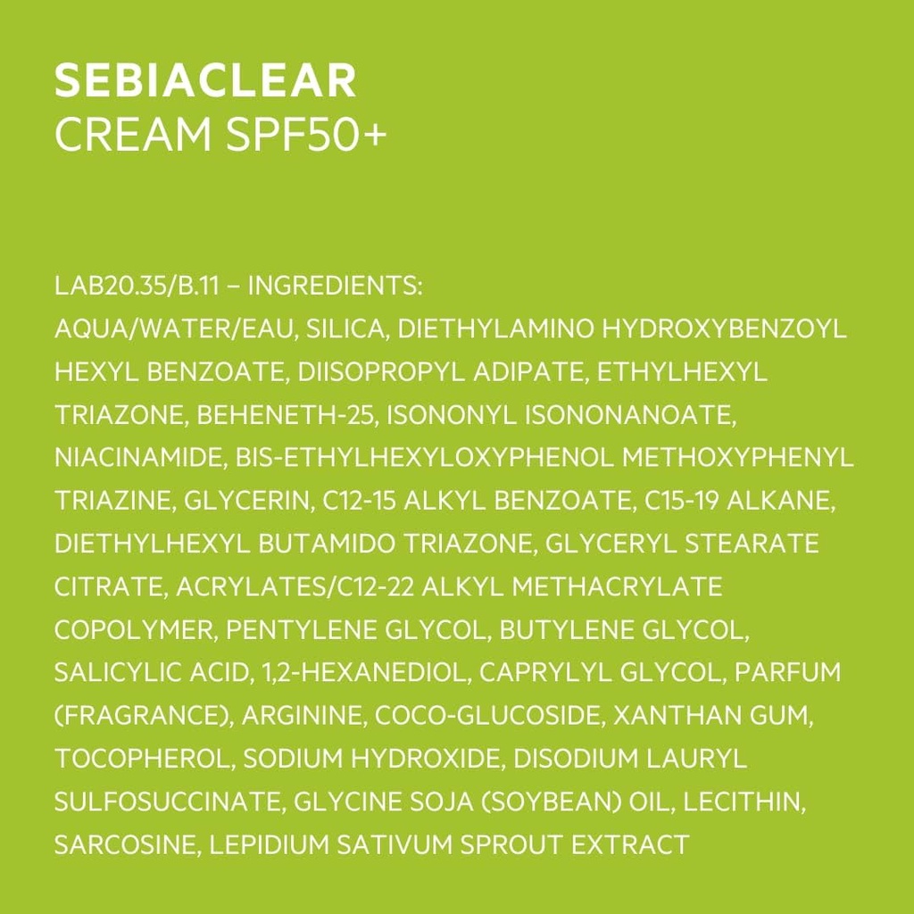 SVR/ SEBIACLEAR SPF50+ Sun Cream: