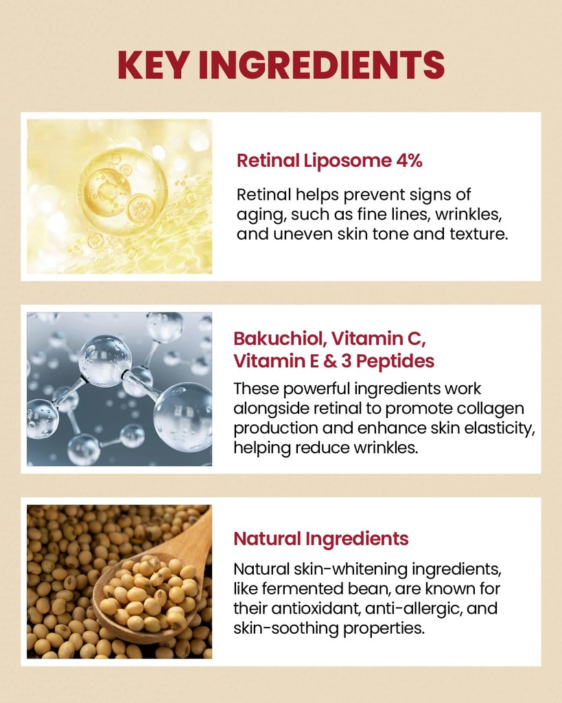 K-SECRET/ Seoul 1988 Eye Cream Retinal Liposome 4% 30ml: كي سيكرت كريم ريتينال لايبوسوم لتجاعيد وتصبغات العيون