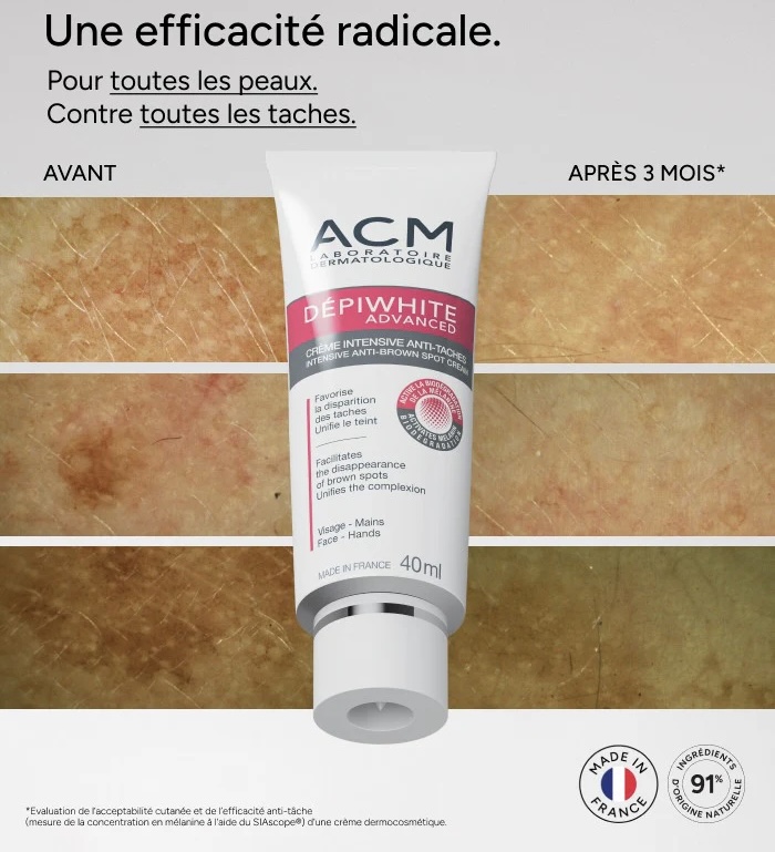 ACM/ Dépiwhite - Advanced Intensive Anti-Dark Spot Cream 40ml: اي سي ام ديبيوايت كريم لمعالجة التصبغات