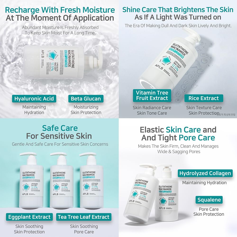 APLB/ Glutathione Niacinamide Body Lotion 300ml: