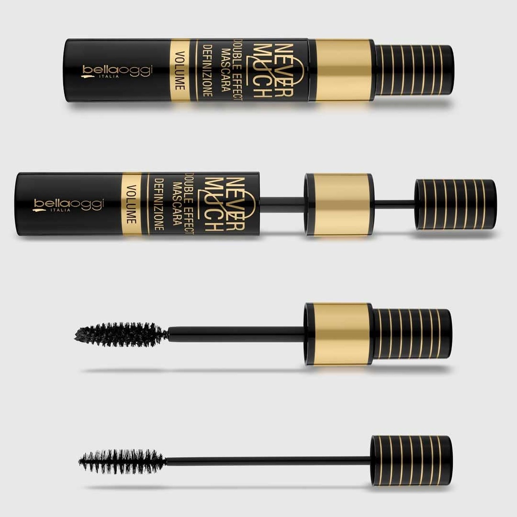 Bellaoggi/ Never 2 Much Double Effect Mascara: بيللا اوجي مسكارا ٢ في ١