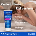 Revuele/ Facial Wash Gel 200ml: ريفيولي غسول الوجه 3 في 1 بمستخلص الساليسيليك