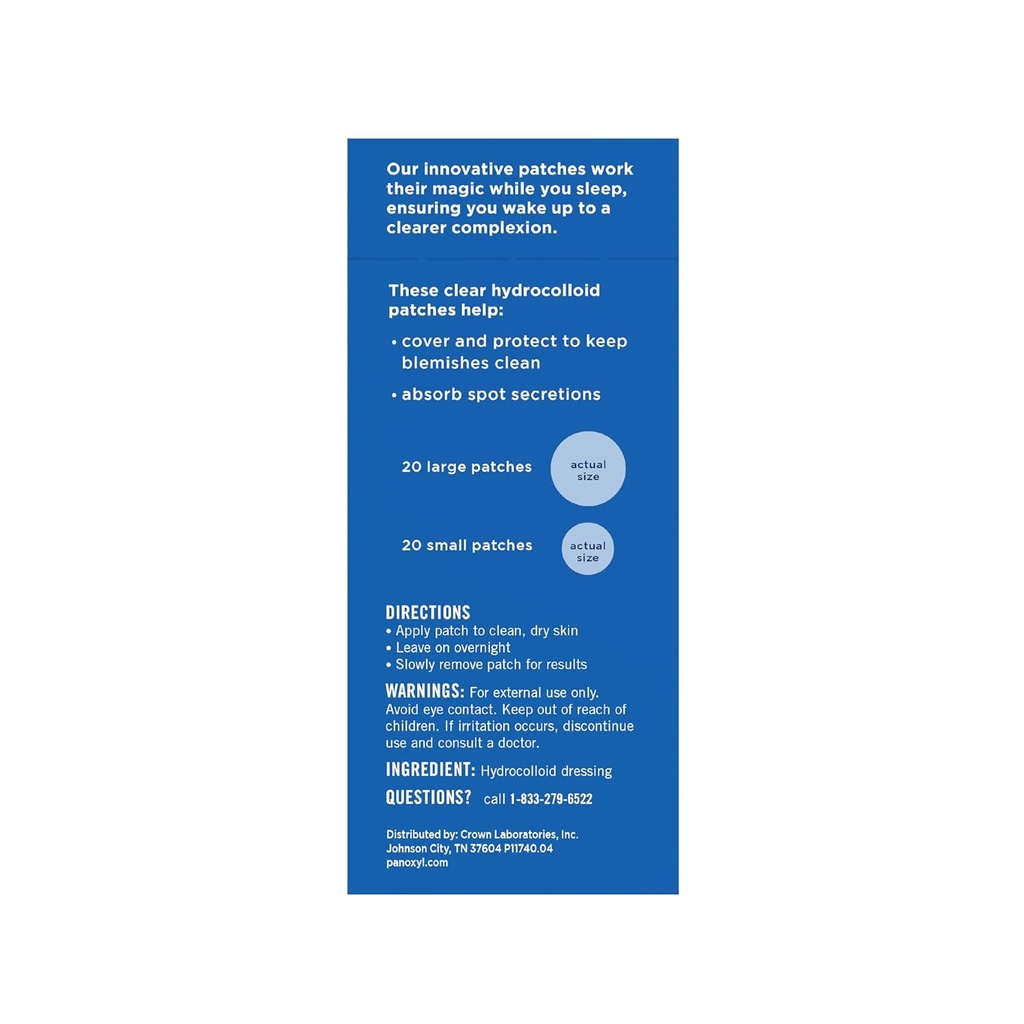 PanOxyl/ Overnight Spot Patches - 40Ps :