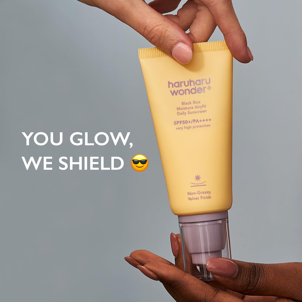 HaruHaru/ Wonder Black Rice Moisture Airyfit Daily Sunscreen SPF50+ 50ml : هاروهارو واقي شمس بخلاصة الارز الاسود