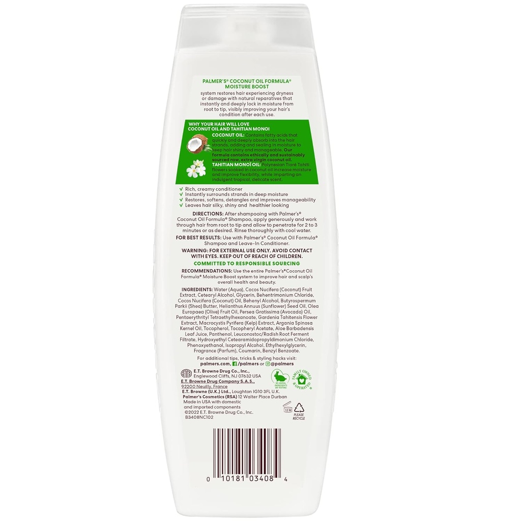 PALMERS/Coconut Oil Moisture Boost Conditioner 400ml: بلسم الشعر من بالمرز