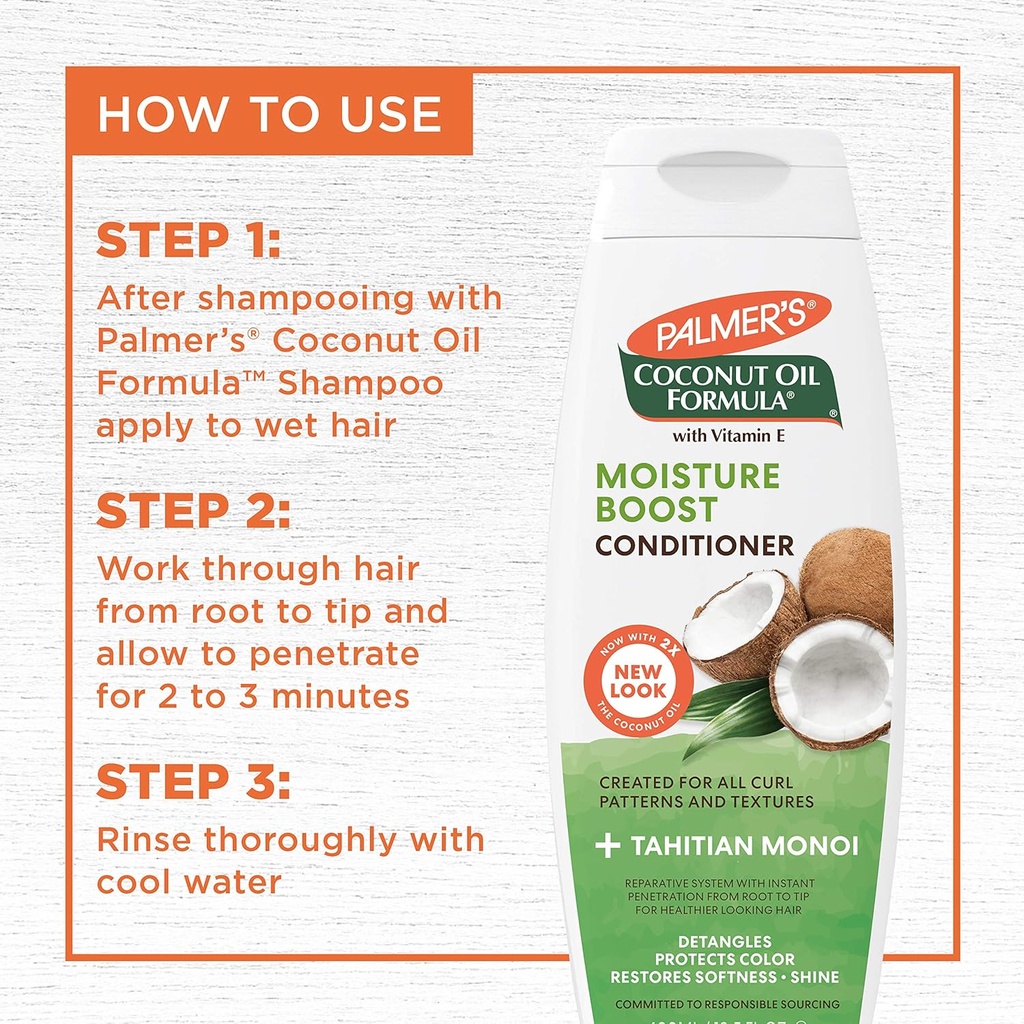PALMERS/Coconut Oil Moisture Boost Conditioner 400ml: بلسم الشعر من بالمرز