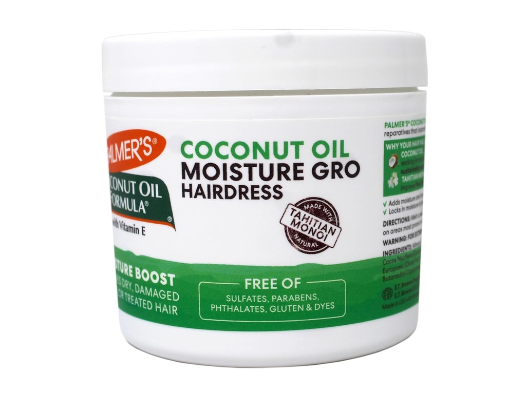 PALMERS/ Coconut Oil Moisture Gro Shining Hairdress 250g : بالمرز كريم جوز الهند لتصفيف الشعر