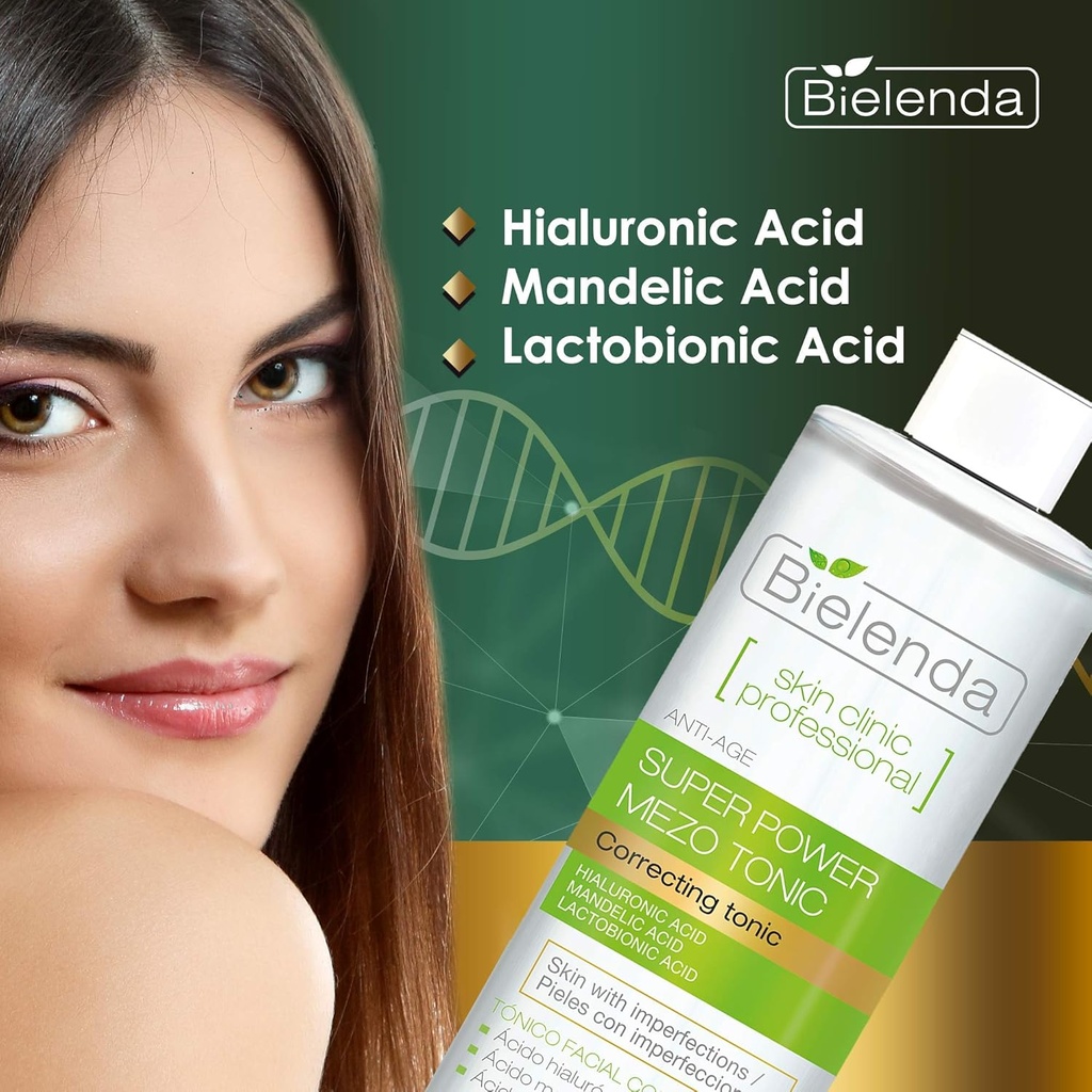 🌱 Bielenda/ Skin Clinic Profesional Actively Correcting Anti-Age Mezo Tonic 200ml :