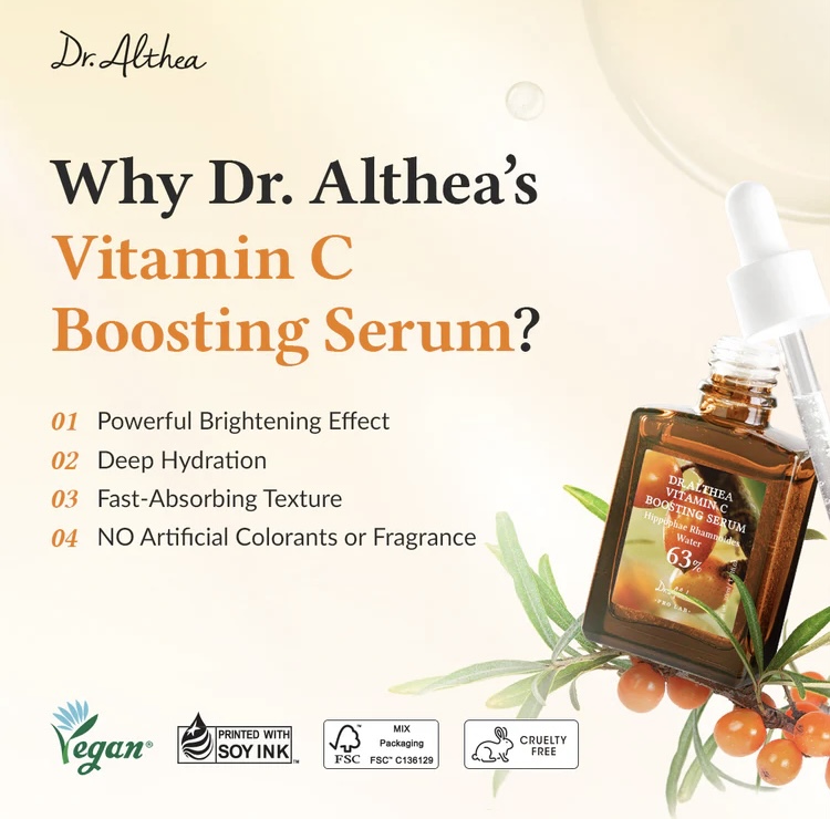 Dr Althea/ 20% Vitamin C Boosting Serum 30ml : د الذيا سيروم فيتامين سي