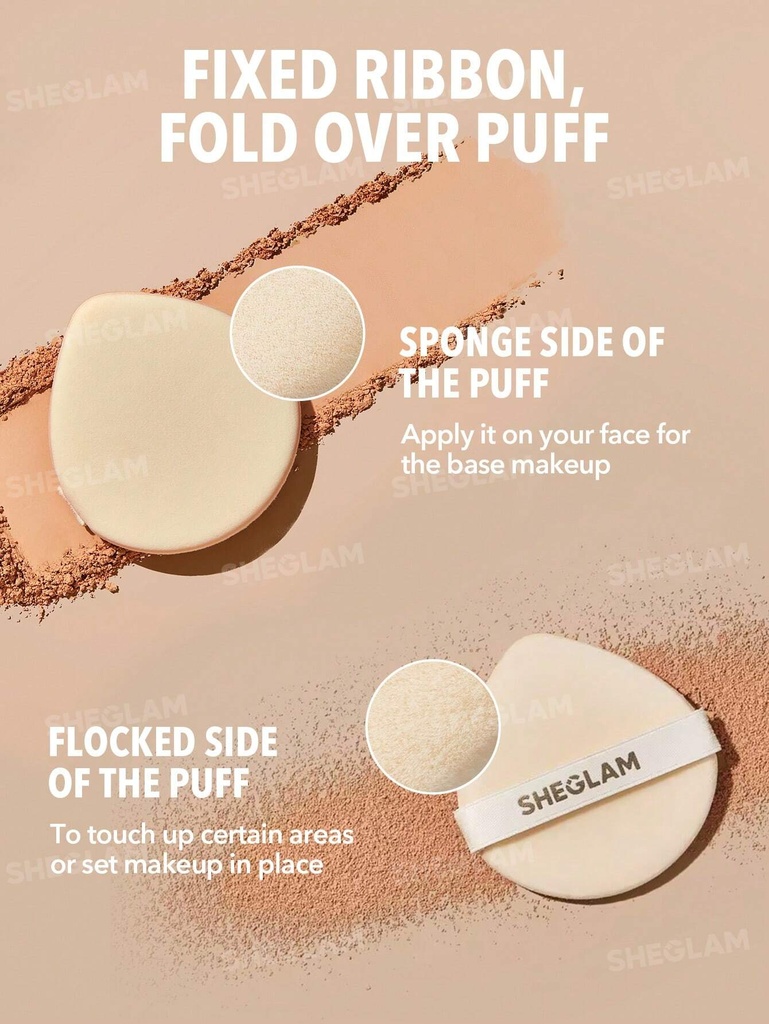 SHEGLAM/ 1pc of each Skin-Focus High Coverage Powder Foundation / باودر فاونديشن من شيكلام