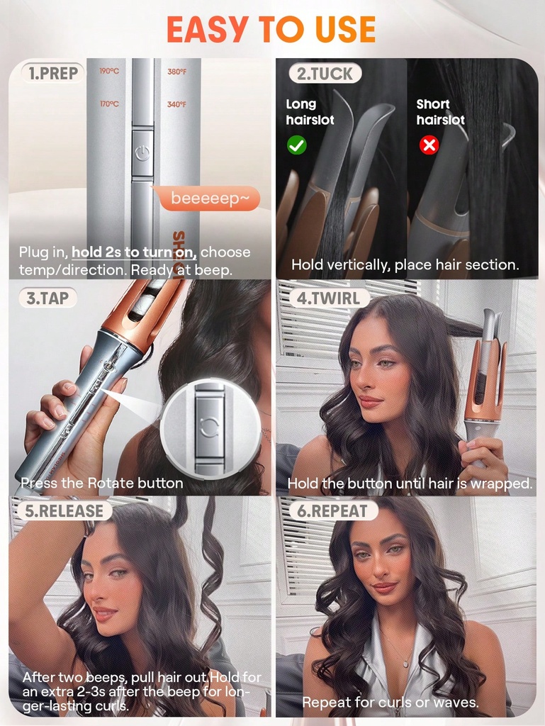 SHEGLAM/ 1pc It-Curl One-Touch Instant Curler - 25mm :