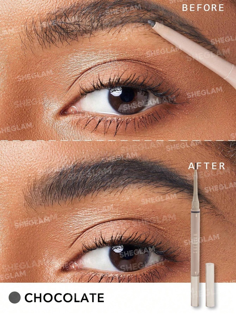 SHEGLAM/ 4pcs Brows On Demand 2-In-1 Brow Pencil :