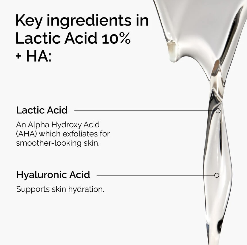 The Ordinary/ Lactic Acid 10% + HA 30ml : اوردينري سيروم اللاكتيك اسيد