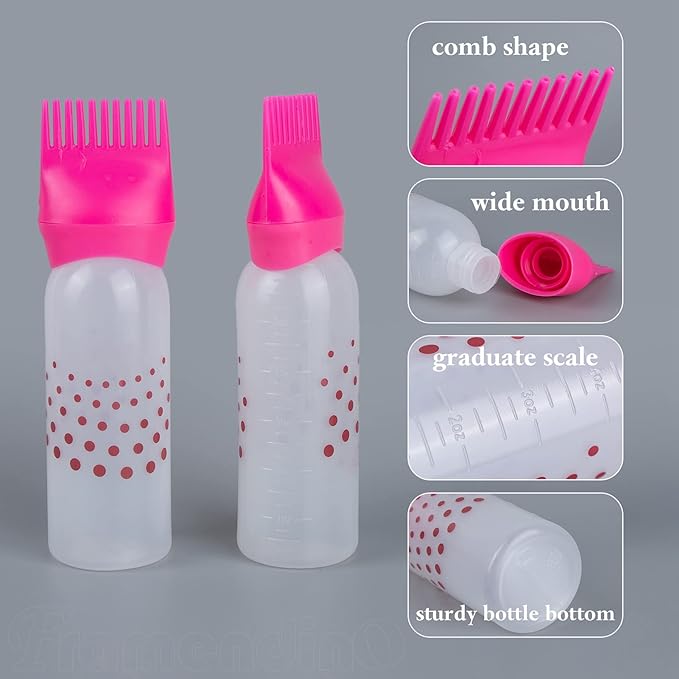 Plastic Hair Dye Bottle Applicator : زجاجة بلاستك لوضع صبغ الشعر