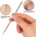 4Pcs Blackhead Remover Pimple Tool Kit : مجموعة أدوات إزالة الرؤوس السوداء والبثور المكونة من 4 قطع: