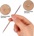 4Pcs Blackhead Remover Pimple Tool Kit : مجموعة أدوات إزالة الرؤوس السوداء والبثور المكونة من 4 قطع: