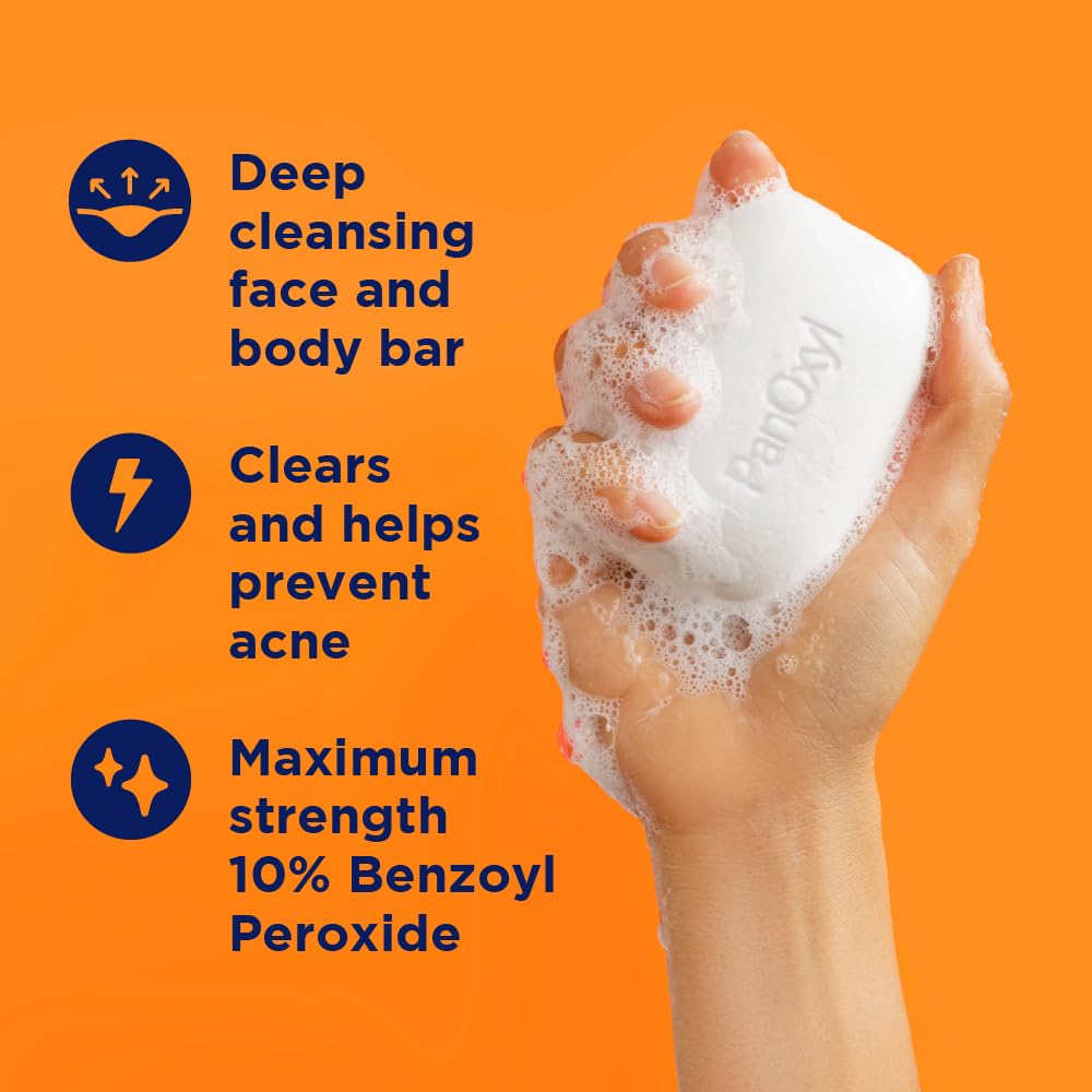 PanOxyl Acne Treatment Bar with 10% Benzoyl Peroxide 113g :