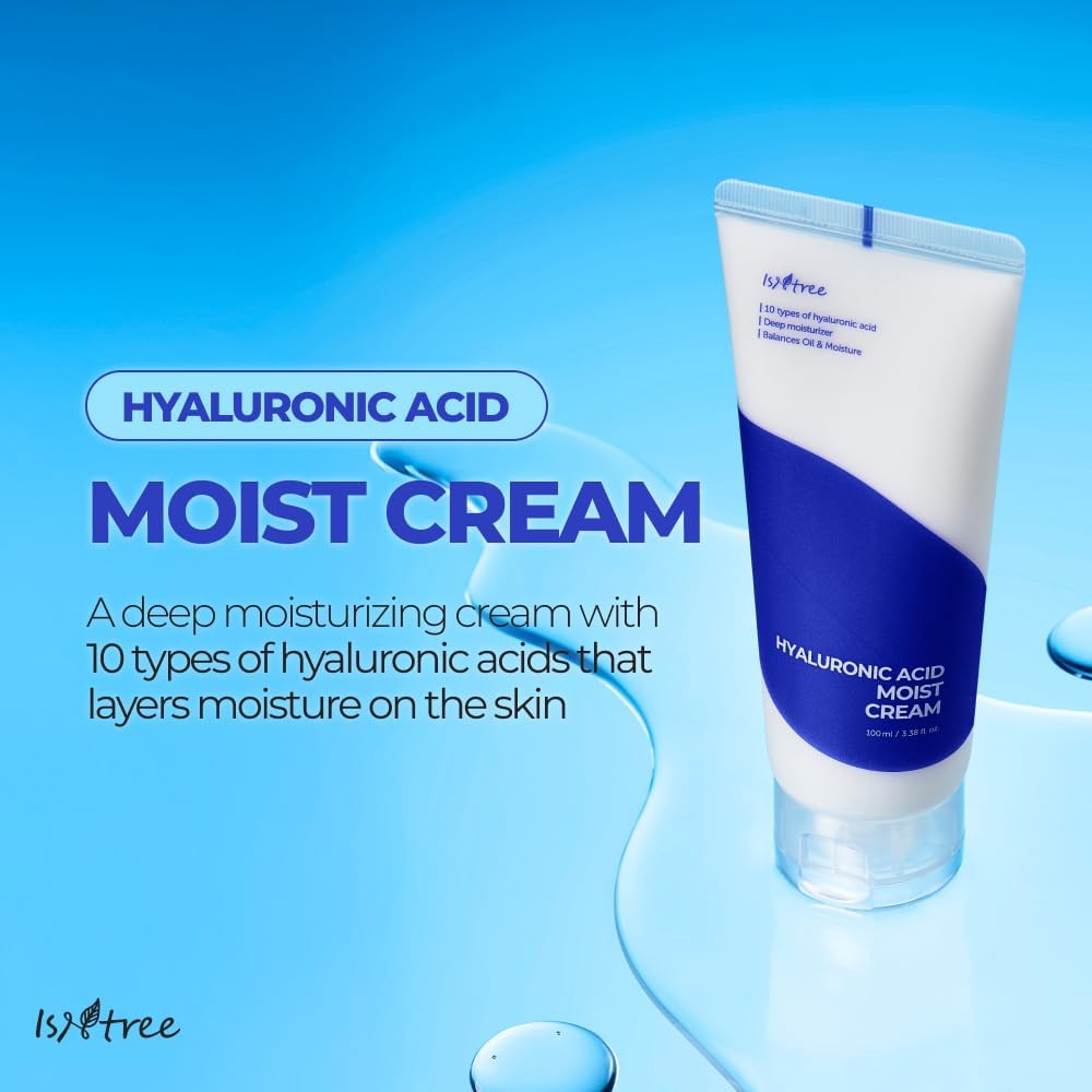ISNTREE/ ISNTREE Hyaluronic Acid Moist Cream 100ml : ايسنتري كريم الترطيب بالهايلرونك اسيد