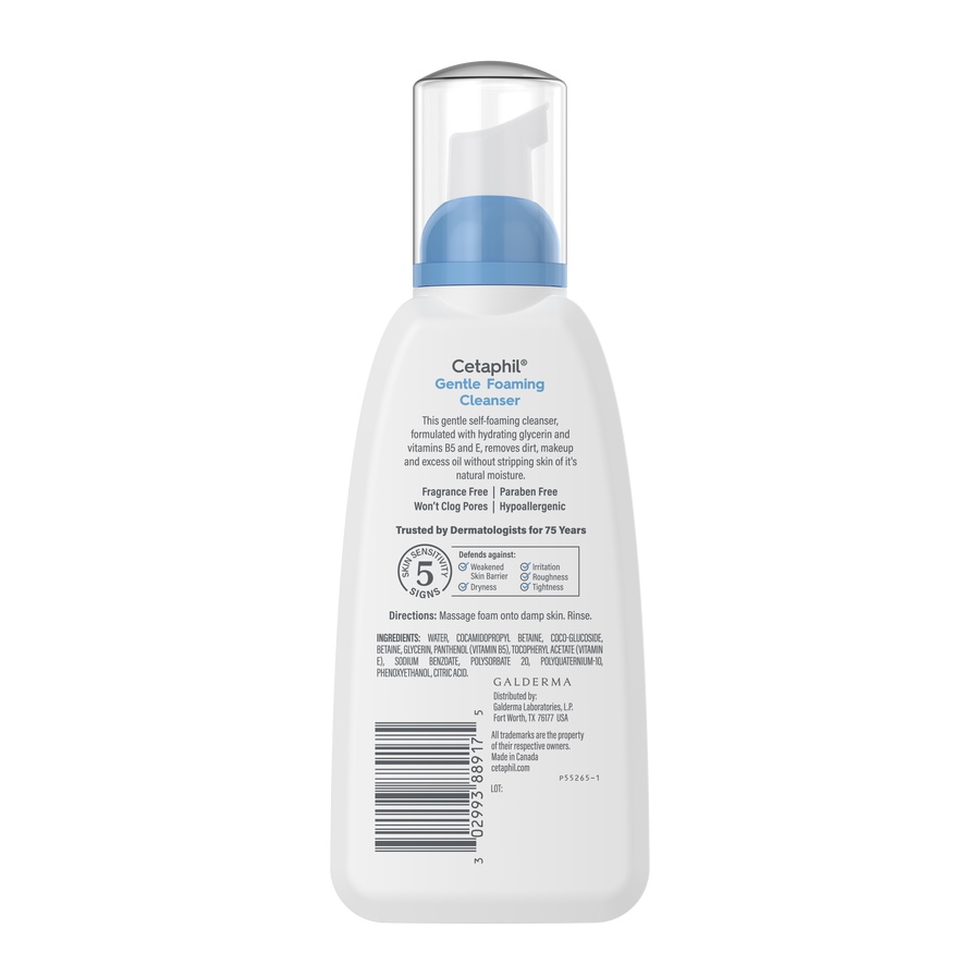 Cetaphil/ Gentle Foaming Cleanser for Normal to Dry Skin 236ml : سيتافيل غسول رغوي للبشرة العادية والجافة