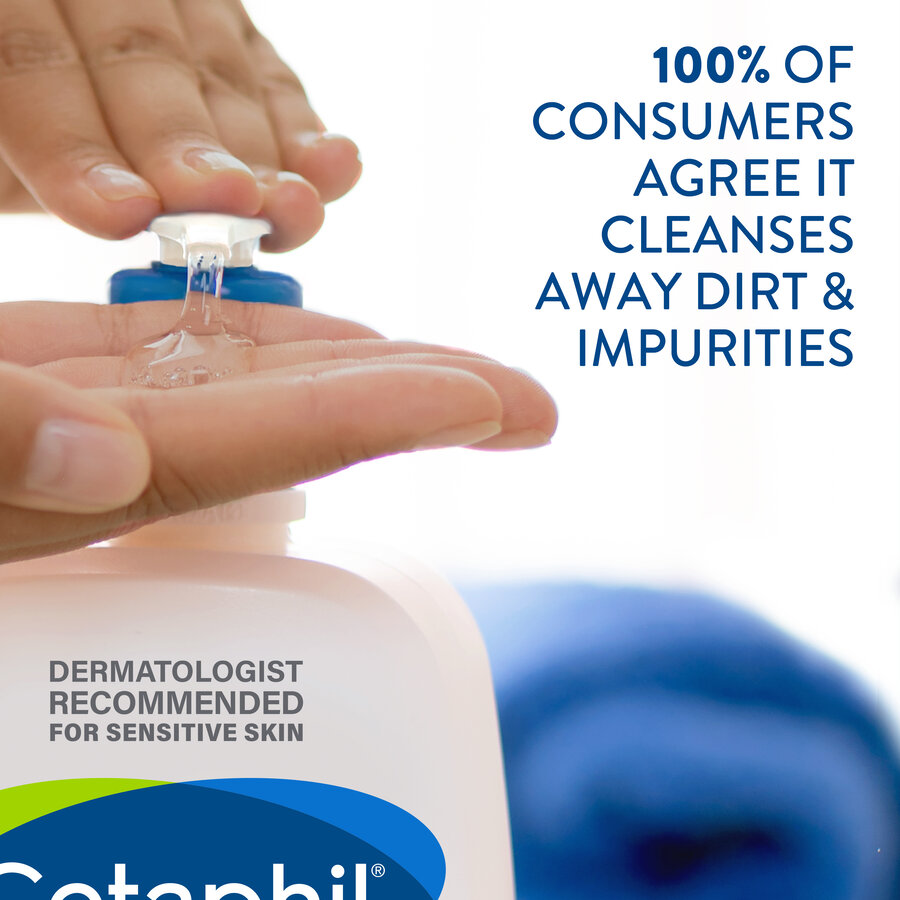 Cetaphil/ Oily Skin Cleanser For combination to oily skin, sensitive skin 236ml : سيتافيل غسول للبشرة المختلطة والدهنية والحساسة