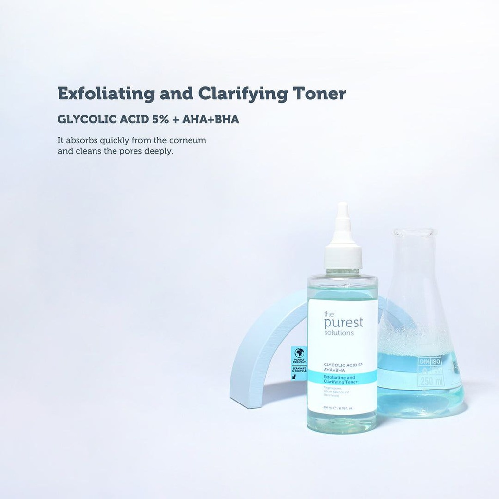 PUREST/ Glycolic Acid 5% + AHA+BHA Toner 200ml: تونر الكلايكوليك اسيد من بيورست