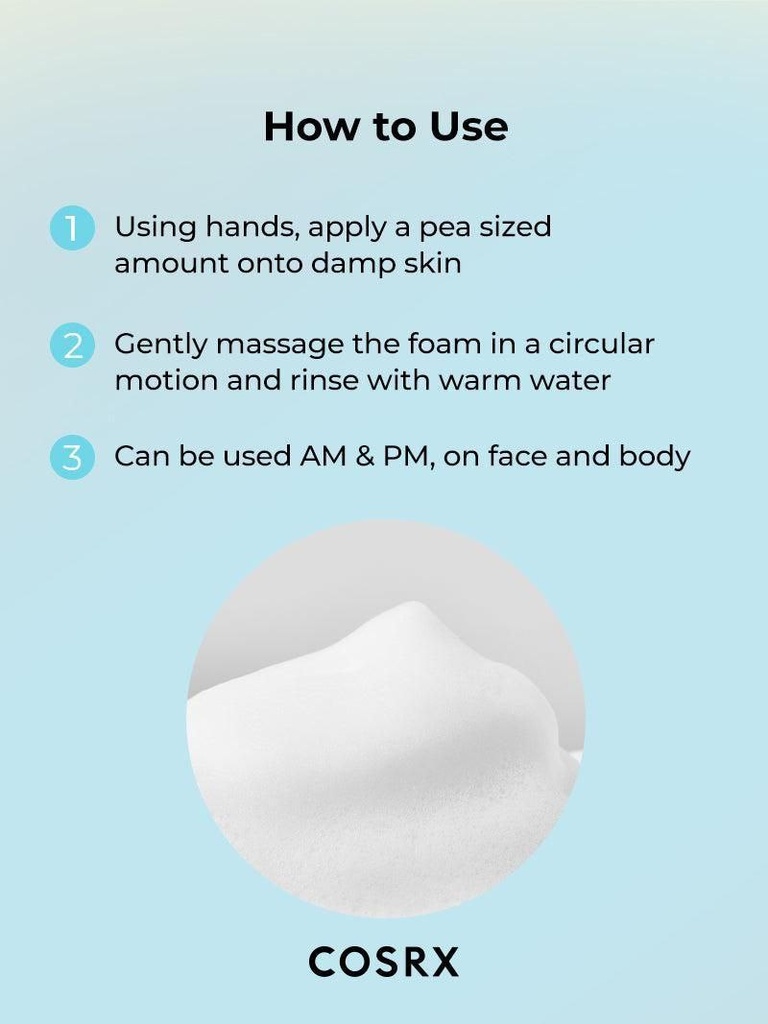 COSRX/ Low pH Good Morning Gel Cleanser: غسول جل صباح الخير منخفض الحموضة من كوزركس