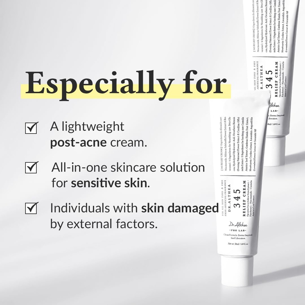 Dr.Althea 345 Relief Cream | Daily Face Moisturizer: