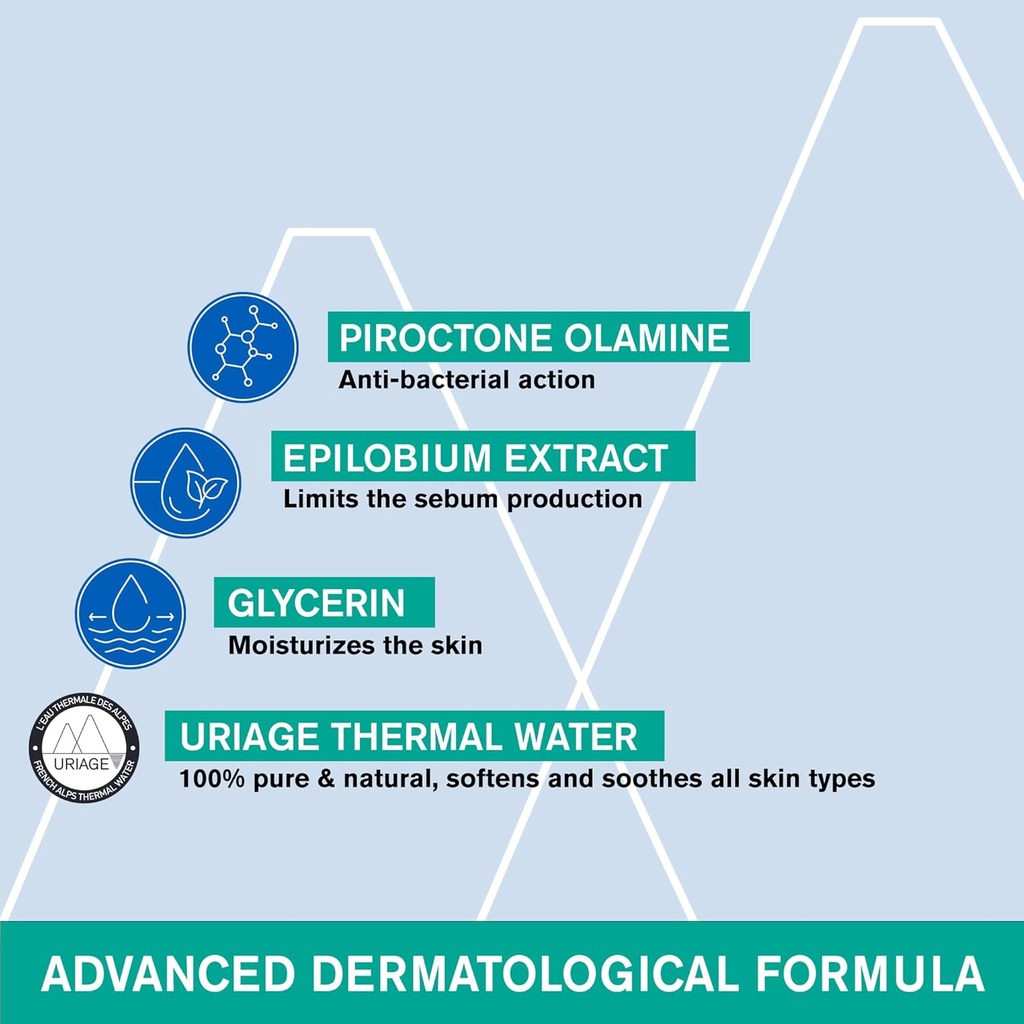 URIAGE/ Hyseac Cleansing Gel 150 ml: غسول يورياج للبشرة الدهنية
