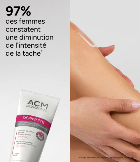 ACM/ DPIWHITE Body Milk 200ml: كريم مفتح معالج فرط تصبغ الجسم