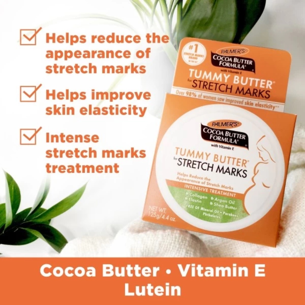 PALMERS/Cocoa Butter Tummy Butter for Pregnancy Stretch Marks: زبدة الكاكاو لعلامات تمدد الجلد اثناء الحمل