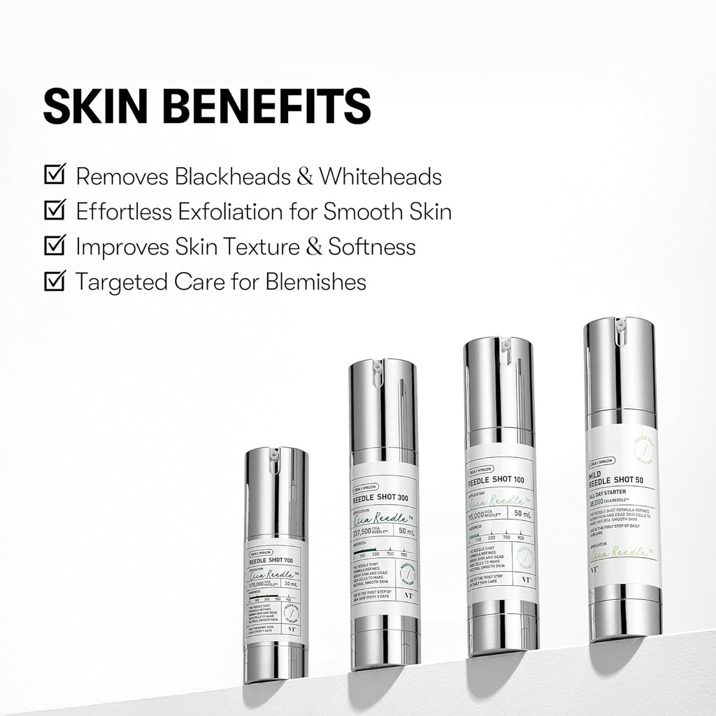 VT COSMETICS CICA + Hyalon Reedle Shot 100 Serum: سيروم سيكا وهيالون ريدل شوت