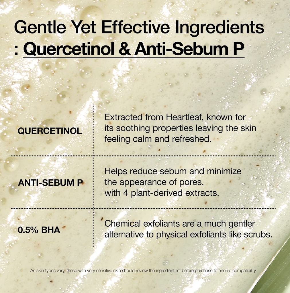 Anua/ Heartleaf Quercetinol Pore Deep Cleansing Foam: