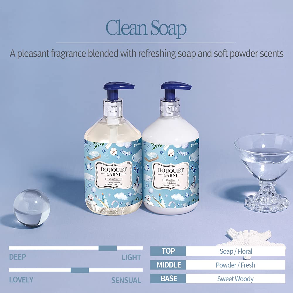 Bouquet Garni/ Body Shower Clean Soap 520 ml: غسول الجسم بوكيه جارني