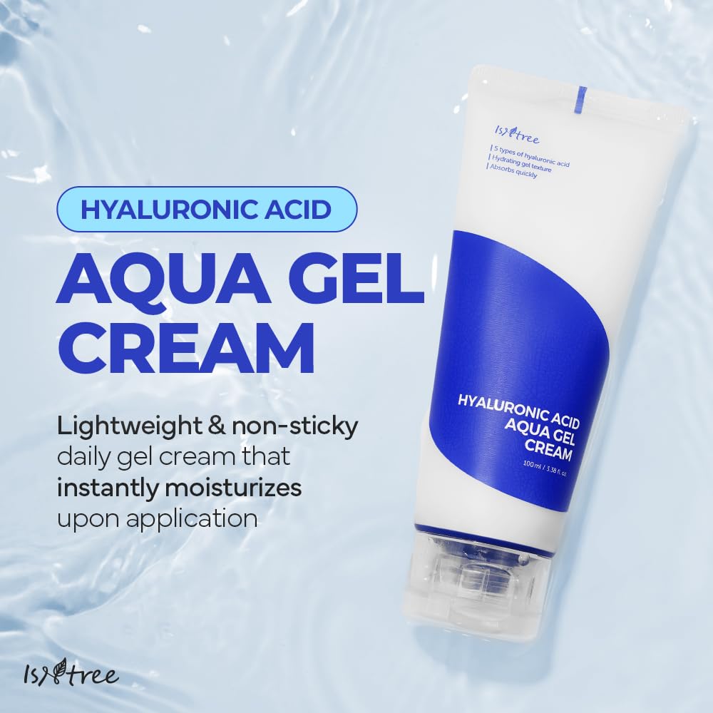 IsNtree/ Hyaluronic Acid Aqua Gel Cream 100ml: ايسنتري كريم الجل المائي بحامض الهايلرونك