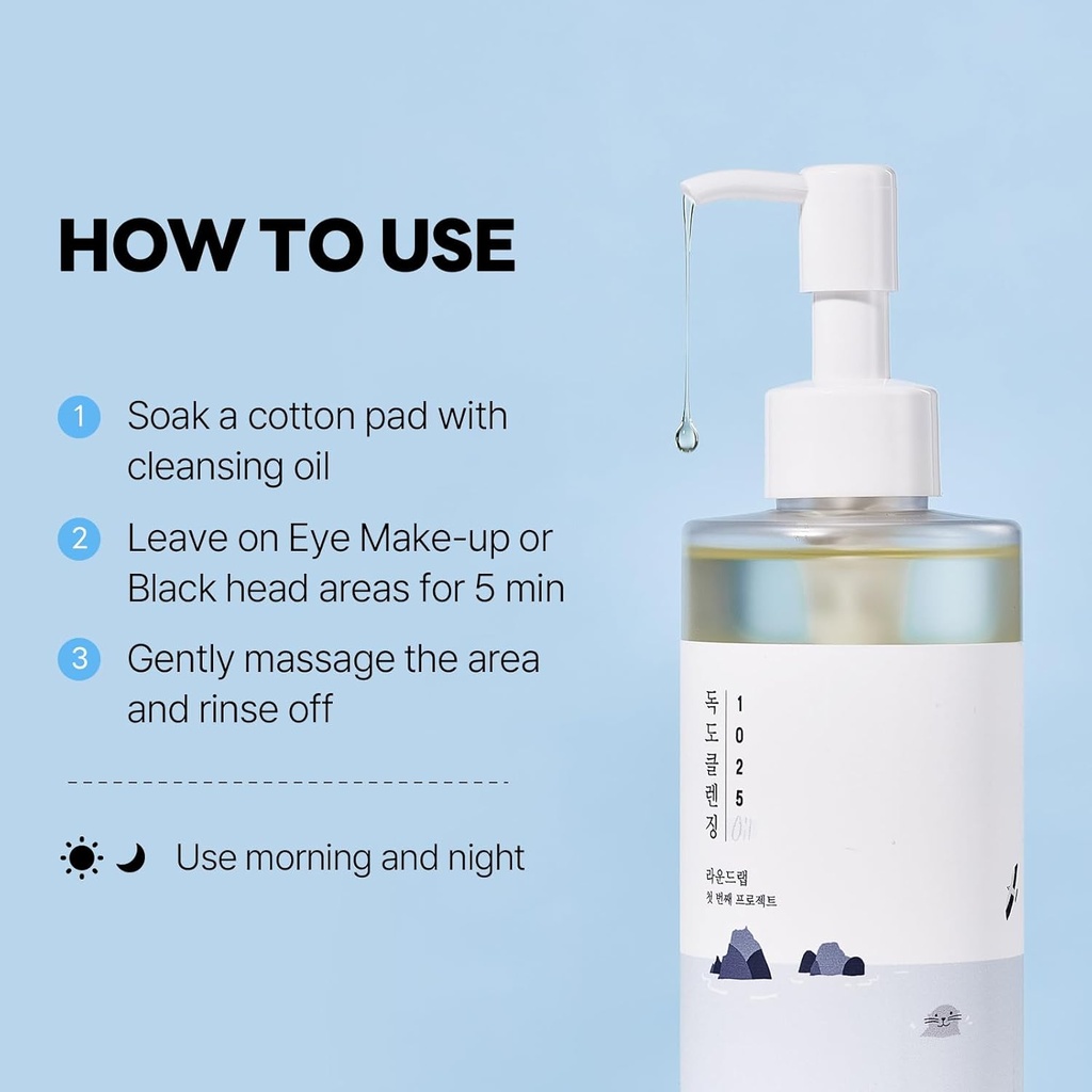 ROUND LAB/ 1025 Dokdo Cleansing Oil 200ml: راوند لاب غسول زيتي