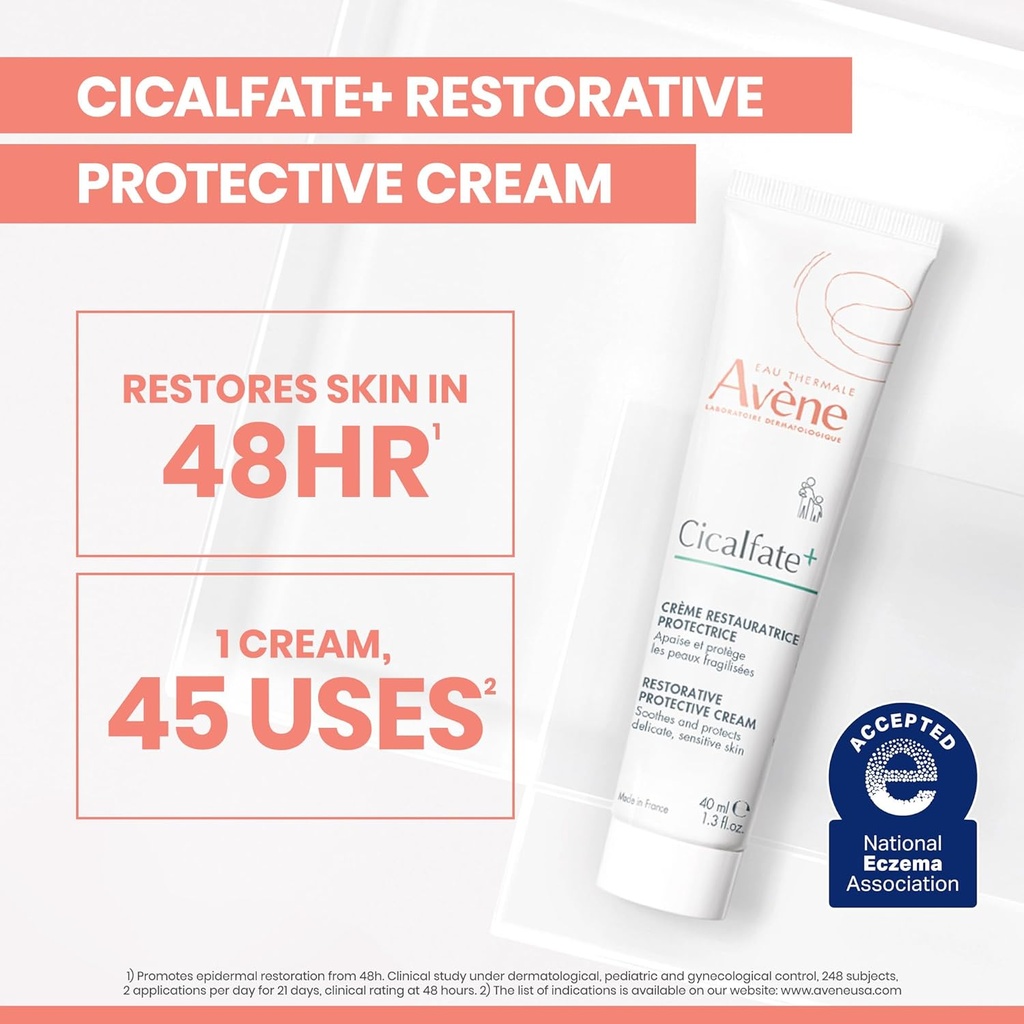 Avene/ Cicalfate+ Restorative Protective Cream: افين كريم مرمم