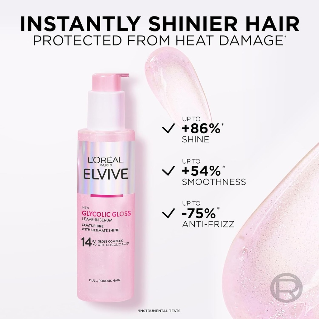 L'Oreal Paris Elvive Glycolic Gloss Leave-In Serum: