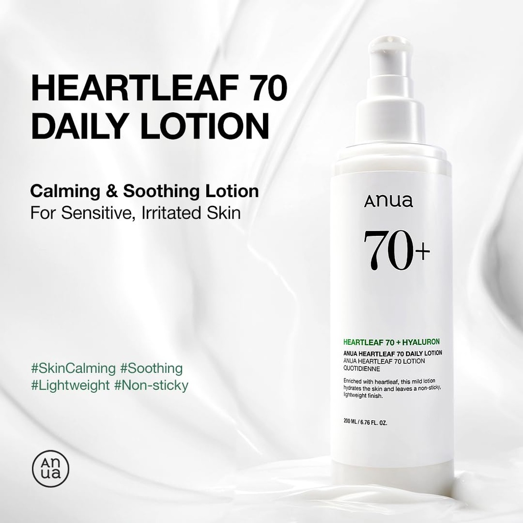 Anua/ Heartleaf 70 Daily Relief Lotion:انوا لوشن يومي بخلاصة الهارتليف