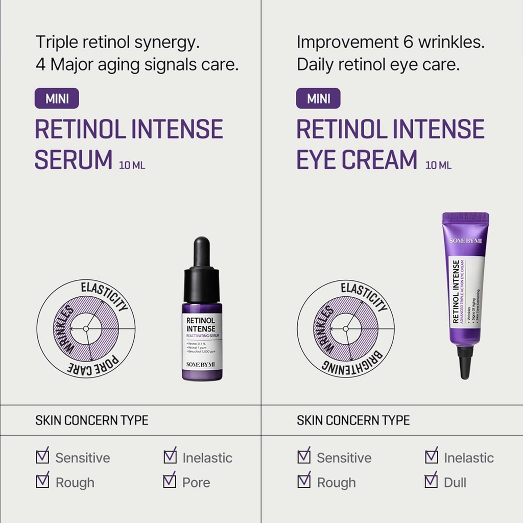 Some By Me/ Retinol Intense Trial Kit:  مجموع الرتنول من سم باي مي