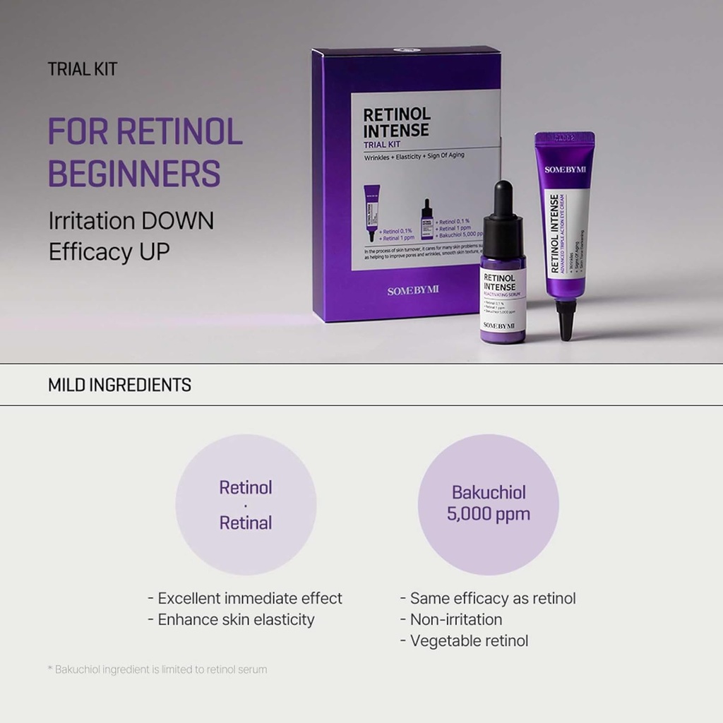 Some By Me/ Retinol Intense Trial Kit:  مجموع الرتنول من سم باي مي