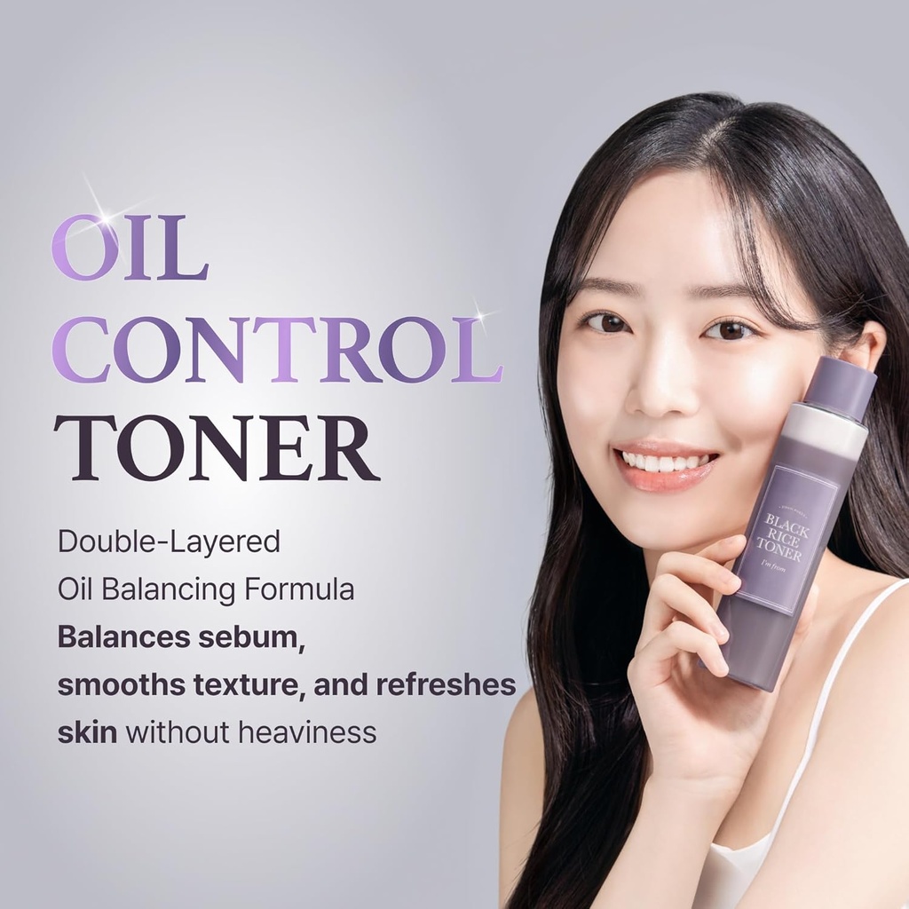 I'm from/ Black Rice Toner for Oily Skin: