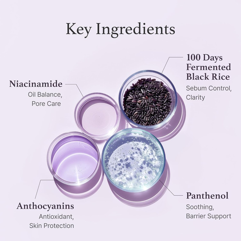 I'm from/ Black Rice Toner for Oily Skin: