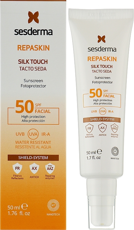 [SES/111] SESDERMA/ Repaskin Dry Touch SPF50+ 50ml : سيسديرما واقي شمس مات 