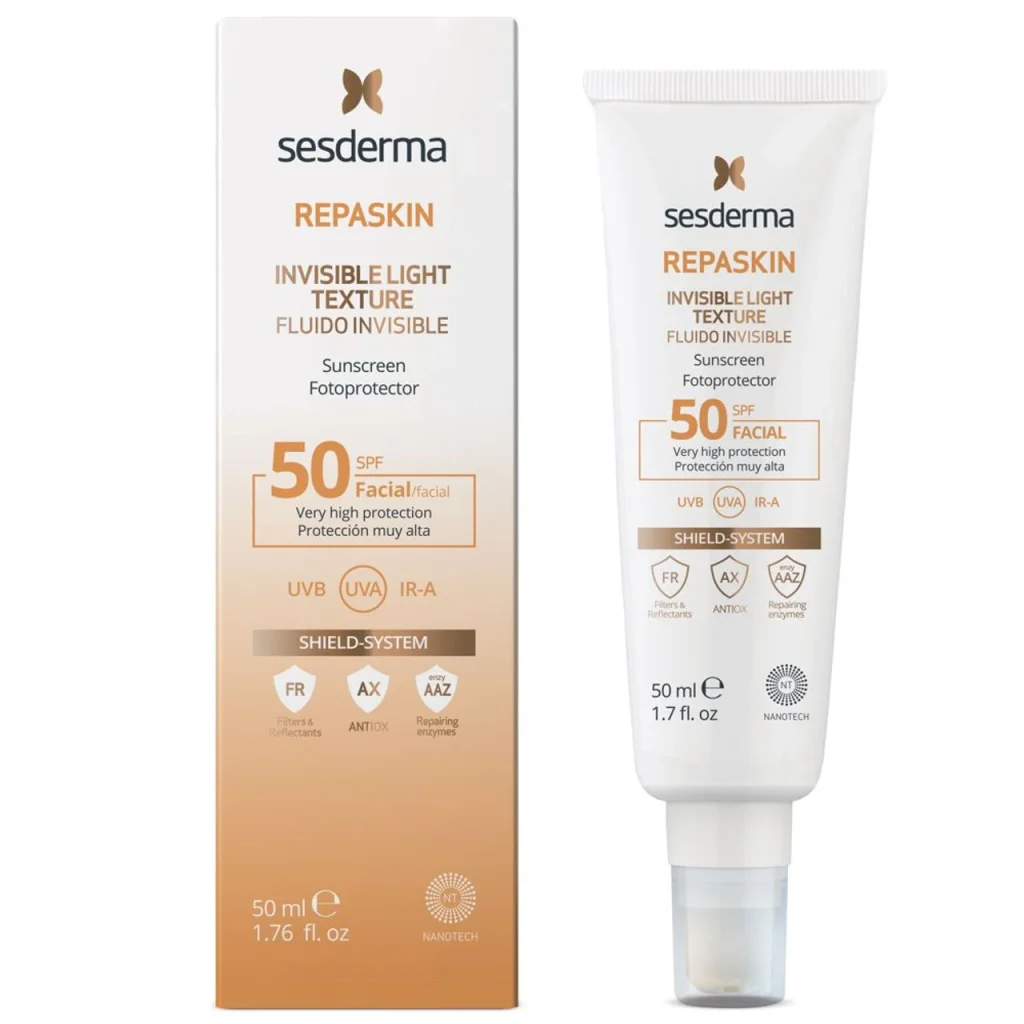 [SES/031] SESDERMA/ Repaskin Facial SPF50+ Invisible Fluid 50ml : سيسديرما واقي شمس شفاف